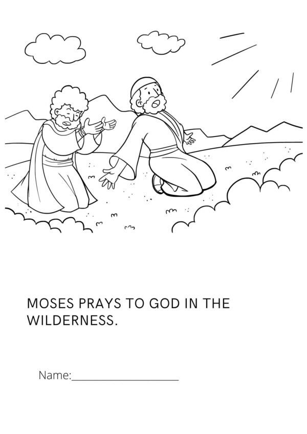 MOSES COLORING PAGE 6
