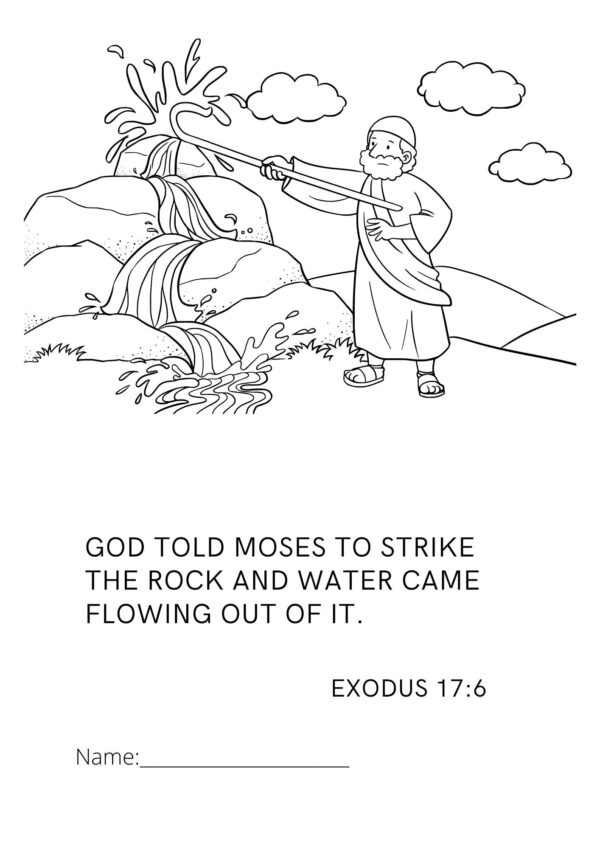 MOSES COLORING PAGE 8